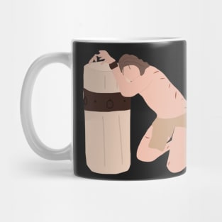 Jesus Flogged Color Block Faceless Minimalist Mug